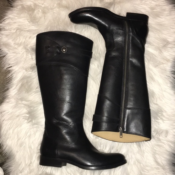 Frye Shoes - NWOT Frye Dark Brown Leather Riding Boots